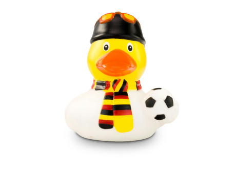 Werbeente Sandro Stadion Schwarz-Rot-Gold