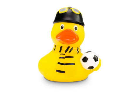 Werbeente Sandro Stadion Schwarz Schwarz-Gelb