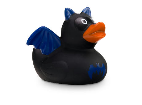 Werbeente Batduck Superheld schwarz-blau