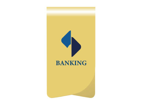 ROMINOX® Mehrweg-Büroklammer Prime Clip in Gold, idealer Mailingartikel für Dokumente, bis zu 12 Seiten Klemmkraft 