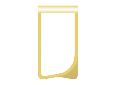 ROMINOX® Mehrweg-Büroklammer Prime Clip Gold XL, idealer Mailingartikel für Dokumente, bis zu 25 Seitem Klemmkraft