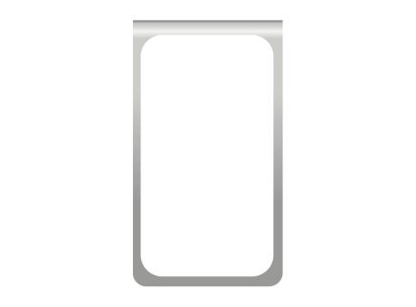 ROMINOX® Mehrweg-Büroklammer Straight Clip ohne Noppen, idealer Mailingartikel für Dokumente, bis zu 18 Seiten Klemmkraft