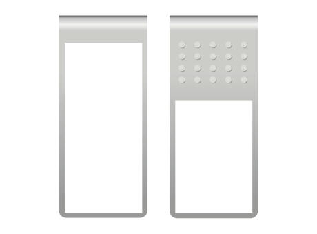 ROMINOX® Mehrweg-Büroklammer Straight Clip XL ohne Noppen, idealer Mailingartikel für Dokumente, bis zu 35 Seiten Klemmkraft