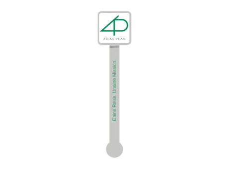 ROMINOX® Mehrweg-Büroklammer Document Pin, idealer Mailingartikel für Dokumente, bis zu 20 Seiten Klemmkraft