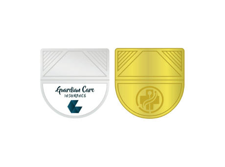 ROMINOX® Eckenklammer Corner Snap in Gold, idealer Mailingartikel für Dokumente, Büroklammer mit bis zu 10 Seiten Klemmkraft