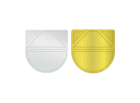 ROMINOX® Eckenklammer Corner Snap in Gold, idealer Mailingartikel für Dokumente, Büroklammer mit bis zu 10 Seiten Klemmkraft