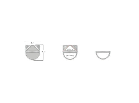 ROMINOX® Eckenklammer Corner Snap in Silber, idealer Mailingartikel für Dokumente, Büroklammer mit bis zu 10 Seiten Klemmkraft