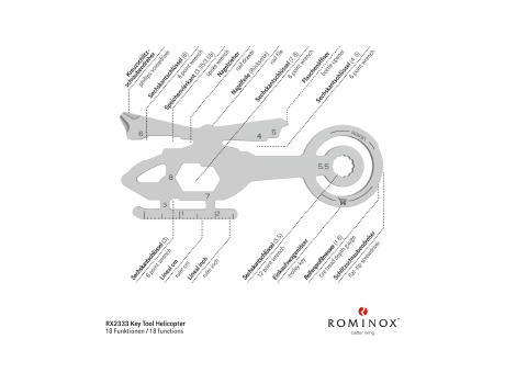 ROMINOX® Key Tool // Helicopter - 18 Funktionen