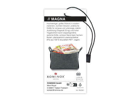 ROMINOX® Vegane Filztasche // Magna