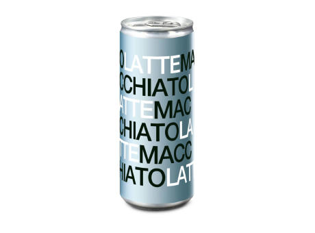 Latte Macchiato - Papier-Etikett, 250 ml