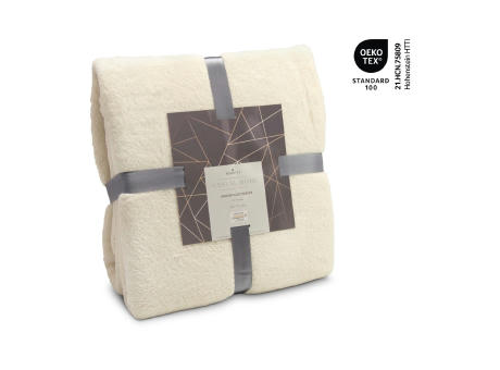 Mikroflauschdecke beige - 150 x 200 cm, 250 g/m²