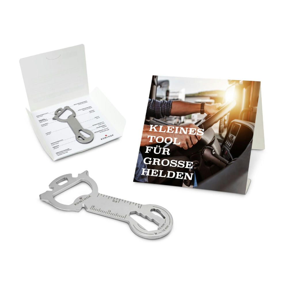 Geschenkartikel: ROMINOX® Key Tool Snake (19 Funktionen) im Motiv-Mäppchen Große Helden