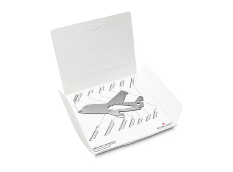 Geschenkartikel: ROMINOX® Key Tool Airplane / Flugzeug (19 Funktionen) im Motiv-Mäppchen Frohe Weihnachten