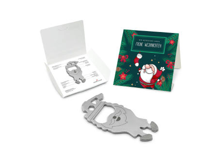 Geschenkartikel: ROMINOX® Key Tool Santa / Weihnachtsmann (16 Funktionen) im Motiv-Mäppchen Frohe Weihnachten