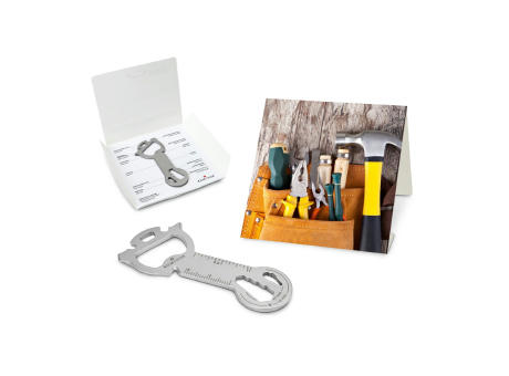 Geschenkartikel: ROMINOX® Key Tool Snake (19 Funktionen) im Motiv-Mäppchen Werkzeug