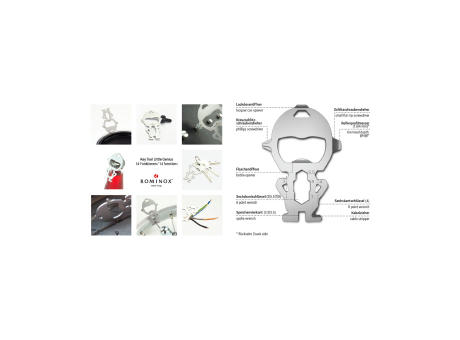 ROMINOX® Key Tool // Little Genius - 14 Funktionen (Arbeiter)