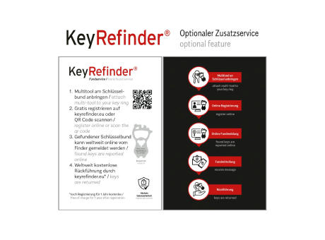 Geschenkartikel: ROMINOX® Key Tool Football / Fußball (18 Funktionen) im Motiv-Mäppchen Deutschland Fußballfan