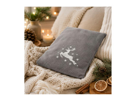 Wärmekissen Winterzeit Grau mit winterlichem Rentier-Motiv