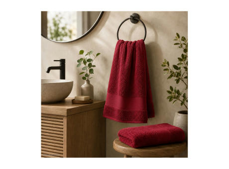 Handtuch Mari 50 x 100 cm dunkelrot