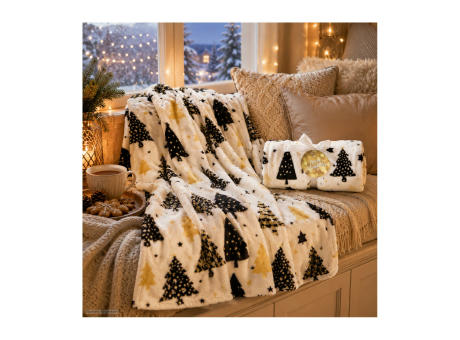 Kuscheldecke Merry Christmas - 120 x 150 cm, 190 g/m²