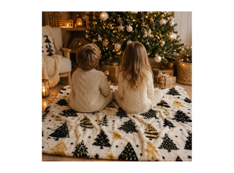 Kuscheldecke Merry Christmas - 120 x 150 cm, 190 g/m²