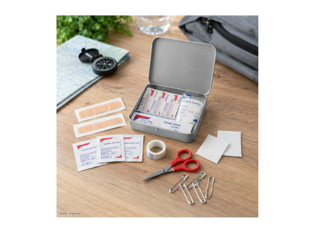 First Aid Box Compact, 27-teilig in Metalldose