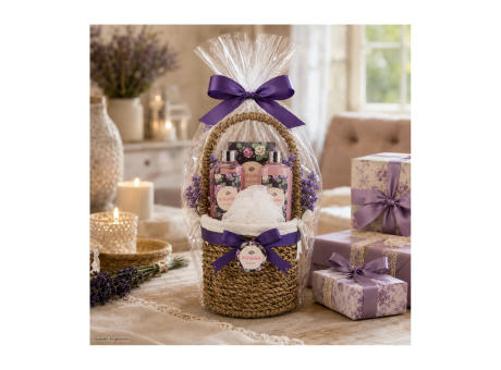 Wellness-Geschenkset: Lavendelkörbchen