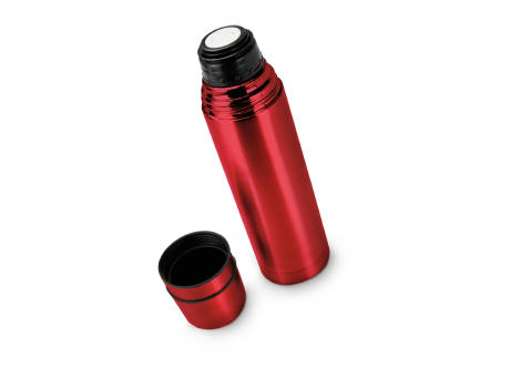 ROMINOX® Isolierkanne // Cup in Cup - mit 2 Deckeln - Rot