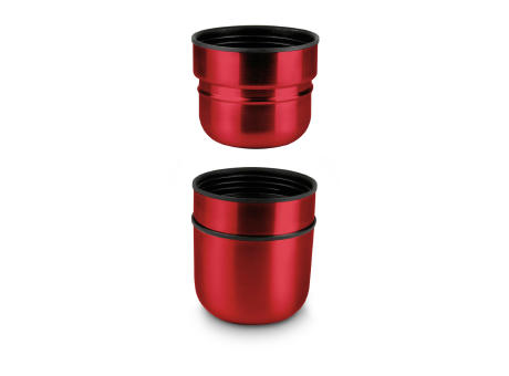 ROMINOX® Isolierkanne // Cup in Cup - mit 2 Deckeln - Rot