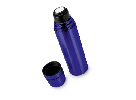 ROMINOX® Isolierkanne // Cup in Cup - mit 2 Deckeln - Blau