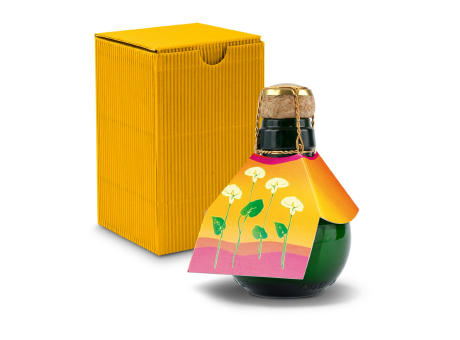 Kleinste Sektflasche der Welt! Calla - Inklusive Geschenkkarton in Gelb, 125 ml