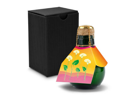 Kleinste Sektflasche der Welt! Calla - Inklusive Geschenkkarton in Schwarz, 125 ml