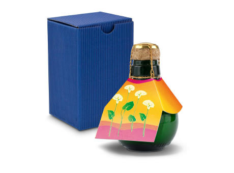 Kleinste Sektflasche der Welt! Calla - Inklusive Geschenkkarton in Blau, 125 ml