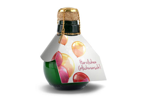 Kleinste Sektflasche der Welt! Herzlichen Glückwunsch - Ohne Geschenkkarton, 125 ml