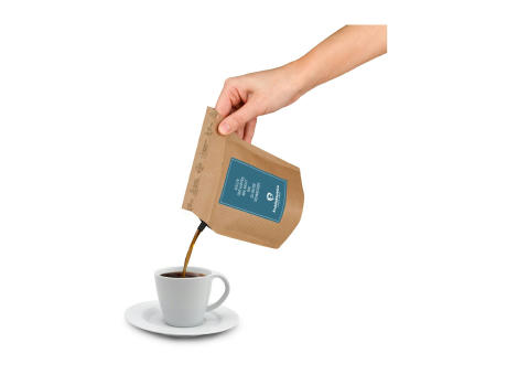 Geschenkartikel / Präsentartikel: Deutschland FAN-Kaffee, wiederverwendbarer Brühbeutel