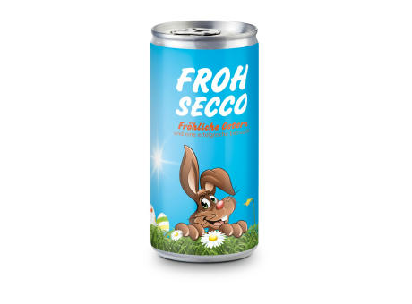 Geschenkartikel / Präsentartikel: Frohsecco Ostern - 24 x Promo Secco 0,2 l, Slimlinedose