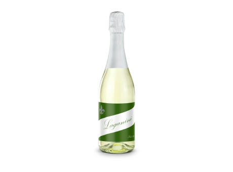 Sekt Cuvée - Flasche klar - Kapselfarbe Weiß, 0,75 l