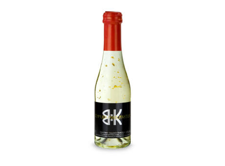 Piccolo Golden Flakes - Flasche klar - Kapselfarbe Rot, 0,2 l