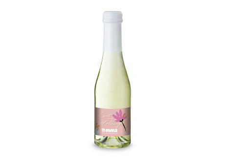 Promo Secco Piccolo - Flasche klar - Kapselfarbe Weiß, 0,2 l