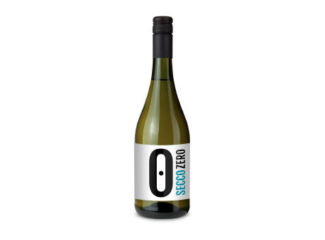 Secco ZERO, Schäumendes Getränk aus alkoholfreiem Wein - Flasche antikgrün, 0,75 l