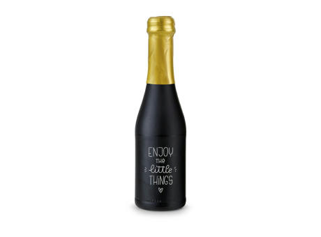 Promo Secco Piccolo - Flasche schwarz matt - Kapselfarbe Gold, 0,2 l