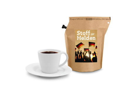 Geschenkartikel / Präsentartikel: Deutschland FAN-Kaffee, wiederverwendbarer Brühbeutel