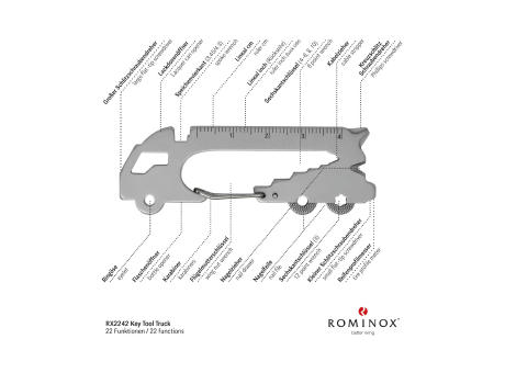 Geschenkartikel: ROMINOX® Key Tool Truck / LKW (22 Funktionen) im Motiv-Mäppchen Danke