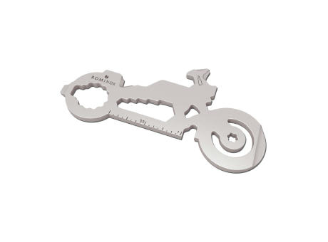 Geschenkartikel: ROMINOX® Key Tool Motorbike / Motorrad (21 Funktionen) im Motiv-Mäppchen Werkzeug