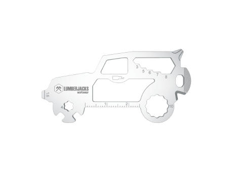 Geschenkartikel: ROMINOX® Key Tool SUV / Auto (19 Funktionen) im Motiv-Mäppchen Frohe Weihnachten
