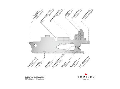 Geschenkartikel: ROMINOX® Key Tool Cargo Ship / Containerschiff (19 Funktionen) im Motiv-Mäppchen Deutschland Fan Jubelverstärker
