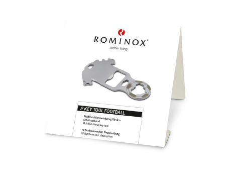 Geschenkartikel: ROMINOX® Key Tool Football / Fußball (18 Funktionen) im Motiv-Mäppchen Frohe Weihnachten