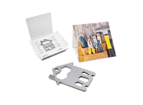 Geschenkartikel: ROMINOX® Key Tool House / Haus (21 Funktionen) im Motiv-Mäppchen Werkzeug