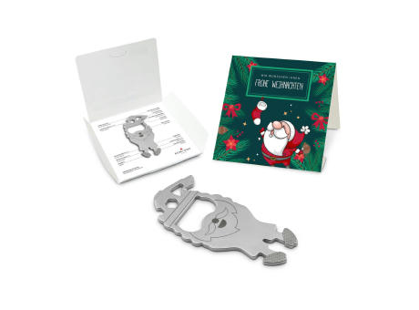 Geschenkartikel: ROMINOX® Key Tool Santa / Weihnachtsmann (16 Funktionen) im Motiv-Mäppchen Frohe Weihnachten