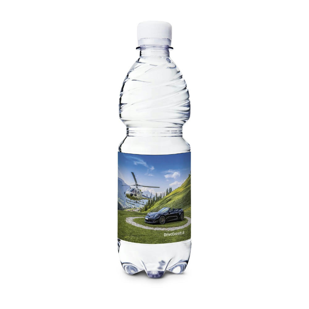 500 ml PromoWater - Mineralwasser, still, Hergestellt in Deutschland - Folien-Etikett